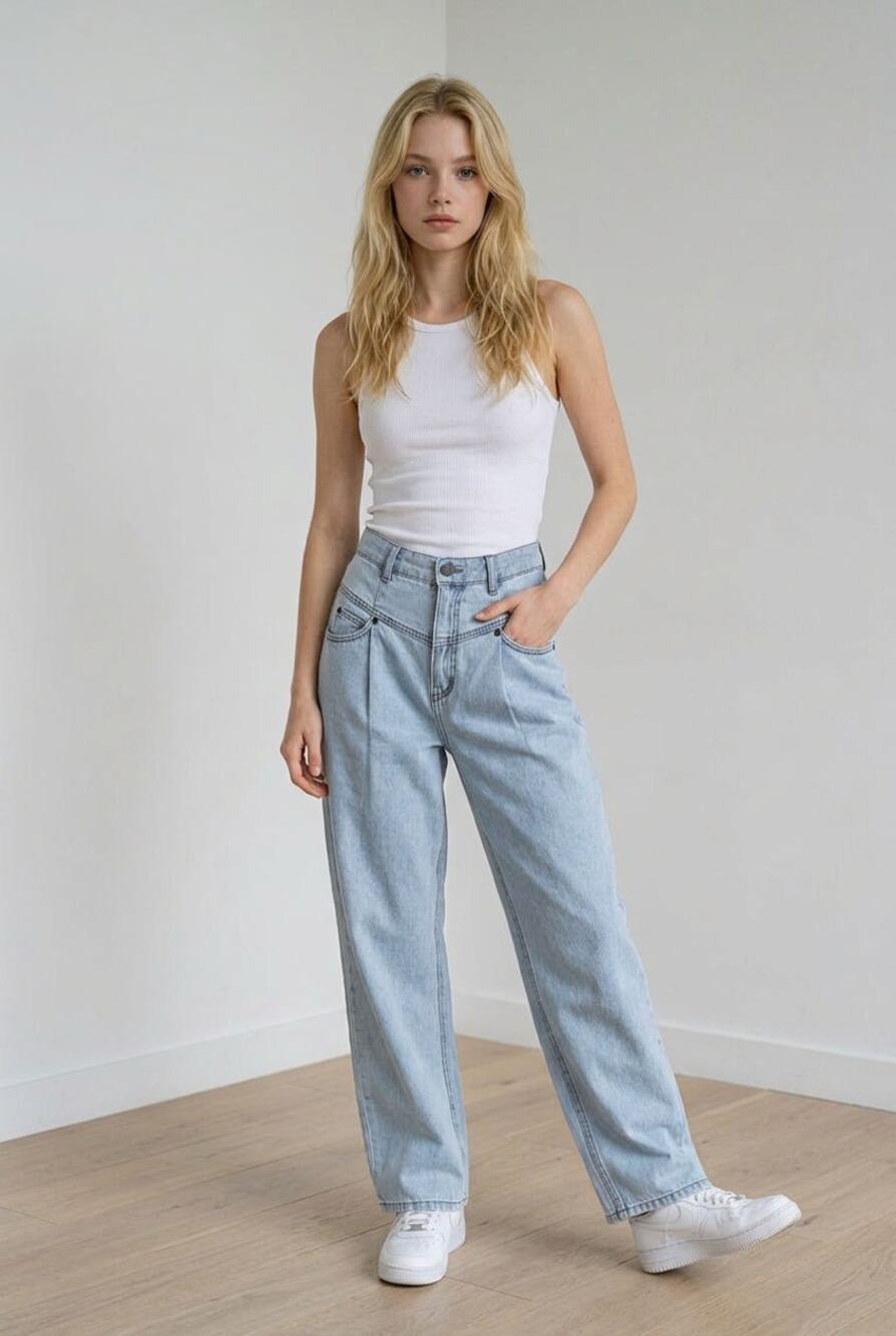 BDG Urban Outfitters High Rise Mom Jeans Light Wash 100% Cotton Size 25 Vintage